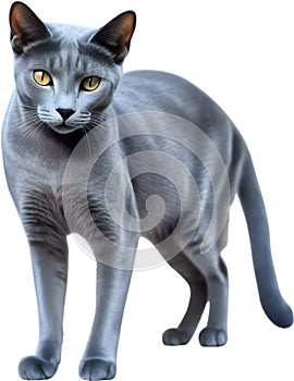 Russisch Blau Katze skizzieren aus russisch Blau Katze. 