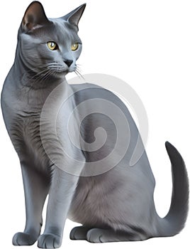 Russisch Blau Katze skizzieren aus russisch Blau Katze. 