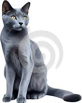 Russisch Blau Katze skizzieren aus russisch Blau Katze. 