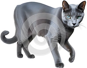 Russisch Blau Katze skizzieren aus russisch Blau Katze. 