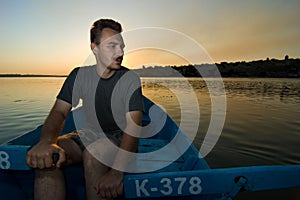 Russian boatman photo