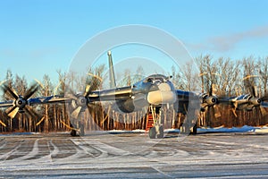 Russian bomber Tu-95 `Bear`