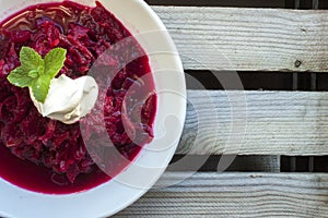 Russian borch soup