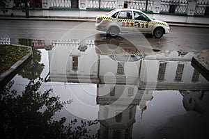 Russian Car in Train Station