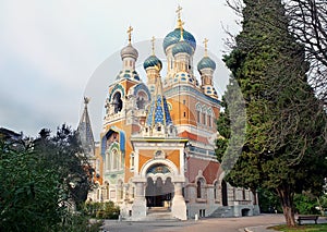 Russian Cathedral in Nice, France