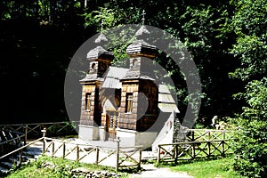 Russian Chapel near Kranjska Gora in the sun