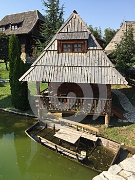 Russian church,etno village , river