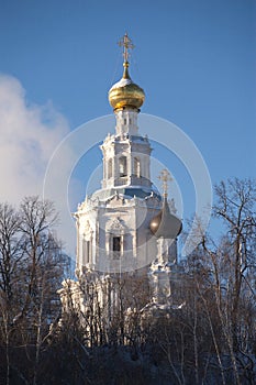 Russian church in rural place
