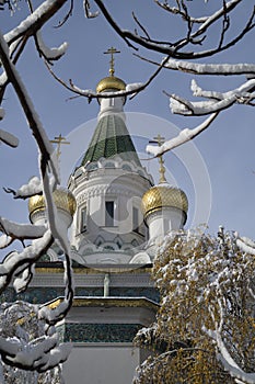 Russian church in Sofia, Bulgaria