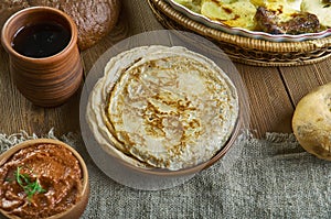 Russian classic Blini