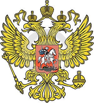 Russian coat of arms, coat of arms, the eagle has two heads