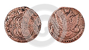 Russian copper coin