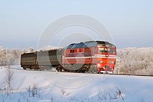 Russo Carburante locomotiva passeggeri il treno 