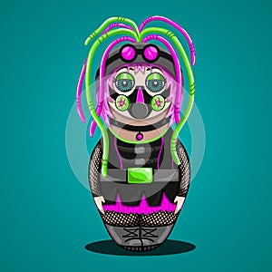 Russian doll a cyber goth