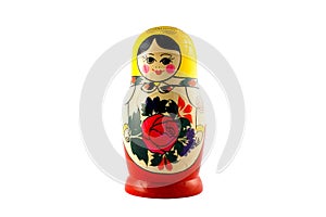 Russian doll isolated on white