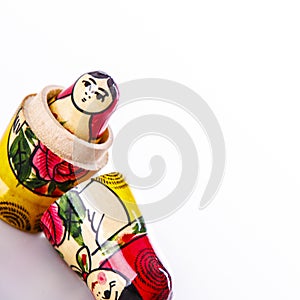 Russian Dolls Matryoshka Isolated on a white background