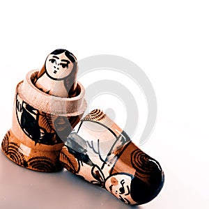 Russian Dolls Matryoshka Isolated on a white background