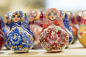 Russian Dolls in a shop in St Petersburg Russia photo