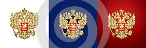 Russian Double-headed eagle vector illustration