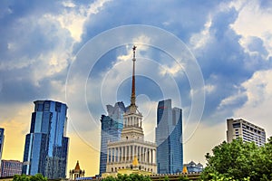 Russian Exhibition Center Skyscrapers Shanghai China