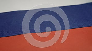 Russian Federation flag of three equal horizontal stripes