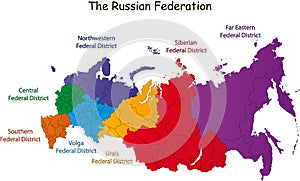 Russian Federation map photo