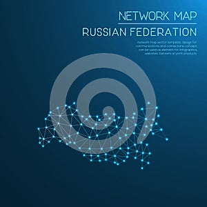 Russian Federation network map.