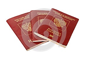 Russian Federation passport isolated