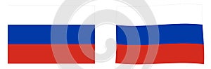 Ruso federación bandera. a un poco ondulación 