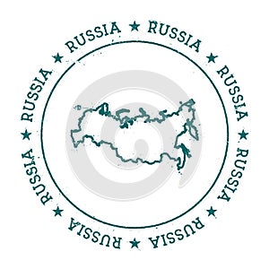 Russian Federation vector map.