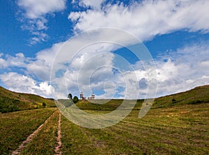 Russian field. The expanses of Pereslavl-Zalessky. Russia