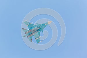 Russian fighter demonstration flight