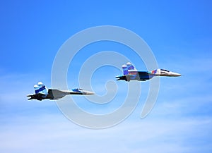 Russian fighters in sky