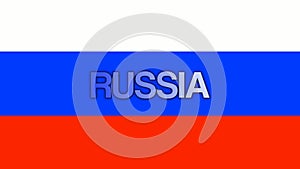 Russian flag icon with modern design