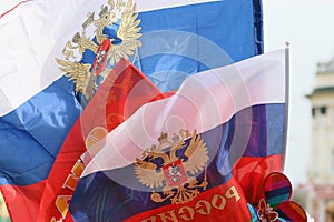 Russian flags