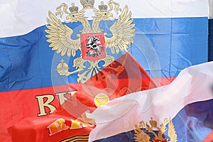 Russian flags