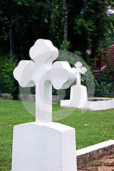Russian gravestone cross