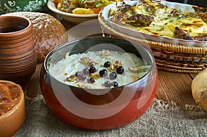 Russian Guriev porridge