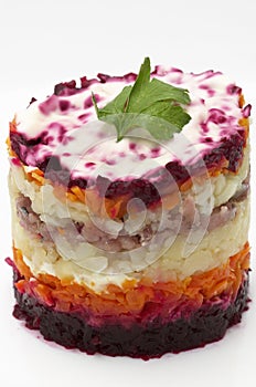 Russian herring salad