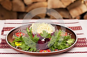 Russian herring salad