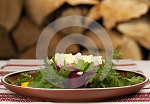Russian herring salad