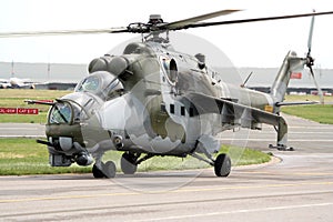 Russian Hind attack helicopter