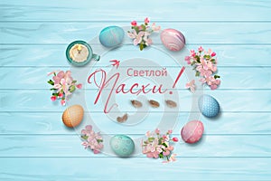 Easter Top View Background