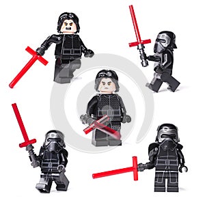RUSSIAN, JANUARY 15, 2019 LEGO STAR WARS. Kylo Ren mini-figures of Lego Star Wars saga