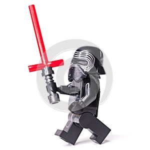 RUSSIAN, JANUARY 15, 2019. LEGO STAR WARS. Kylo Ren mini-figures of Lego Star Wars saga