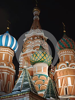 Russian Kremlin, Red Square at night in Moscow