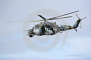 Russian-made attack helicopter