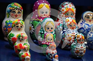 Russian Matrioshka nesting dolls photo