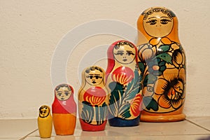 Russian matrioska in detail