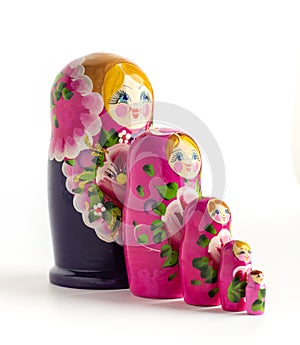 Russian Matryoshka Dolls in different sizes.